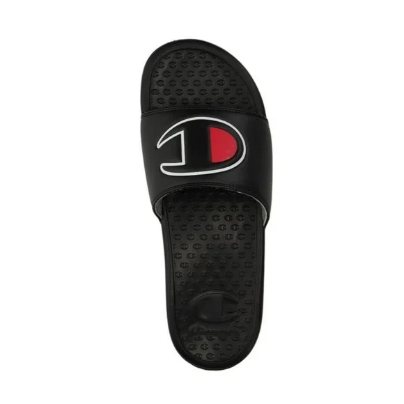 CHAMPION Sandals Women's 7 Monogram Cushion Mega Slides Unisex Adult Black Shoes - Picture 9 of 9